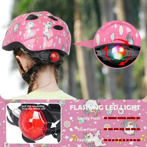 Miniatura 4 de Casco de bicicleta para niños pequeños, cascos ajustables para niños y niñas de bebé a niños (edad 1-8), multideportes para patinaje de bicicleta