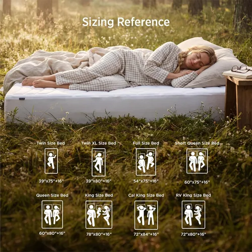 Miniatura 41 de Bedsure Protector de colchón beige individual XL – Cubrecolchón suave para dormitorio universitario, protector de cama individual extra largo
