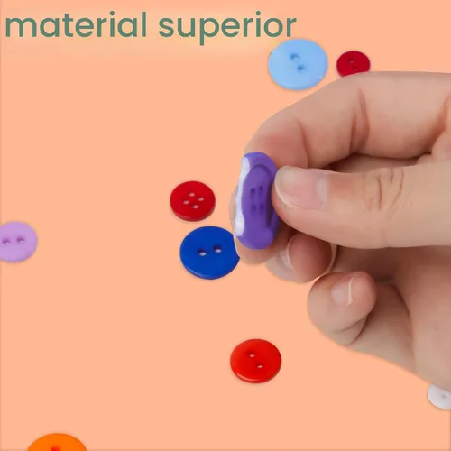 Miniatura 3 de 1000 botones para manualidades, botones coloridos para ropa, varios tamaños, resina redonda, botón decorativo a granel para manualidades de costura