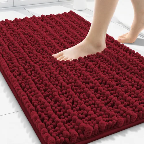 Miniatura 74 de Smiry Alfombras de Baño 24x16 pulgadas, Alfombras de Baño de Chenilla Extra Suaves y Absorbentes, Respaldo de Goma Antideslizante, Lavable a Máquina