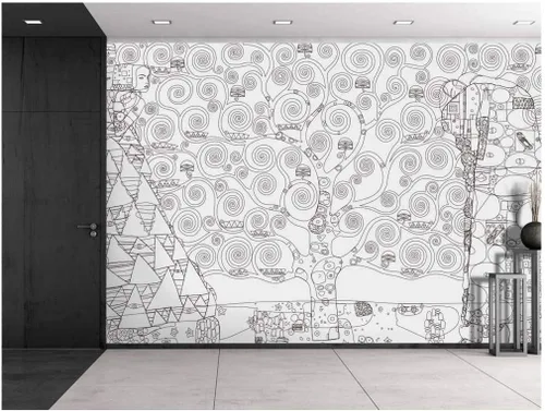 Miniatura 10 de wall26 - Silueta de un árbol negro con ramas sobre un fondo blanco - Mural de pared, calcomanía extraíble, decoración del hogar - 66x96 pulgadas