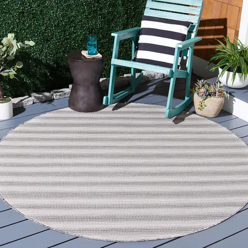 Miniatura 52 de SAFAVIEH Hampton Collection - Alfombra lavable para exteriores de 2 x 9 pies, color marfil y gris, no desprende pelusa y fácil de limpiar, ideal