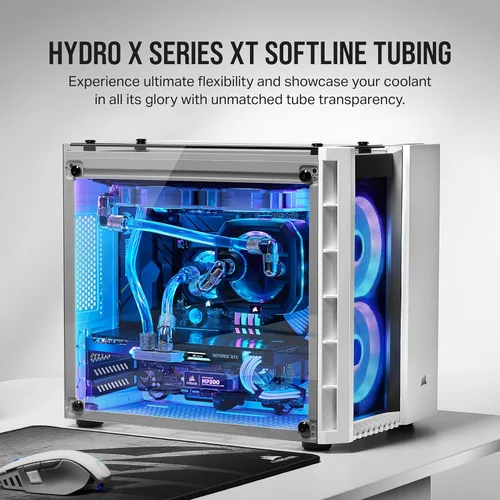 Miniatura 2 de Corsair CX-9059001-WW Hydro X Series, Xt Softline, 10/0.512 in (3/8in/1/2in) ID/OD, tubo, transparente