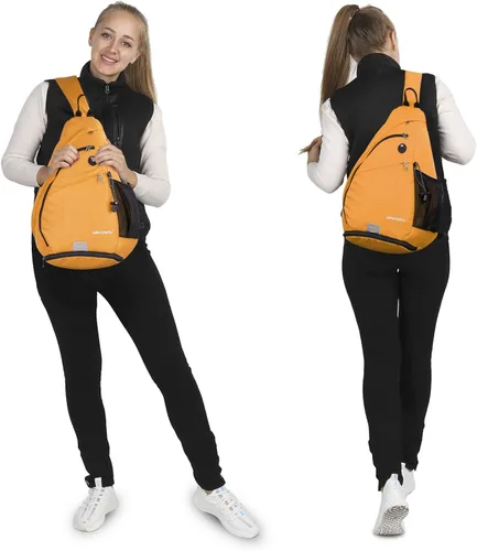 Miniatura 2 de WATERFLY - Mochila casual tipo bandolera, para llevar en el pecho