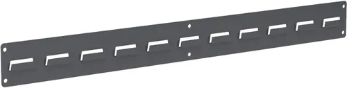 Akro-Mils 30632 - Riel de almacenamiento de acero con listones de acero para almacenamiento de pared resistente para AkroBins, 32 pulgadas de ancho