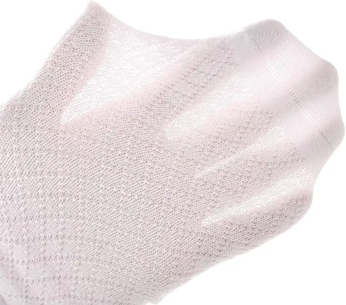 Miniatura 17 de Looching Paquete de 5 calcetines delgados de malla para bebés, niñas y niños, de algodón, color blanco, calcetines de tobillo invisibles 1-8T