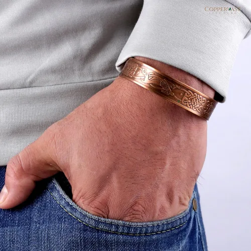 Miniatura 42 de Pulseras de cobre para hombres y mujeres Juego de 3 con caja de regalo Hecho a mano 100% cobre Regalo para mujeres y hombres