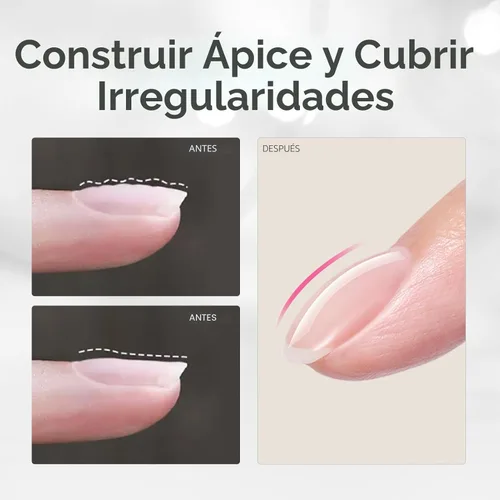 Miniatura 3 de BORN PRETTY Gel Constructor para Uñas, Gel de Construcción de Uñas de 8 en 1 Transparente para la Cúspide de la Uña y Fortalecedor de Extensión