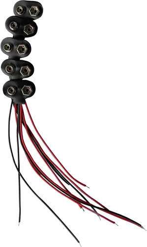 Miniatura 3 de Conector de clip de batería de 9 V, conectores de alambre con hebilla de batería, conexión de cable corto de 5.9 in de longitud