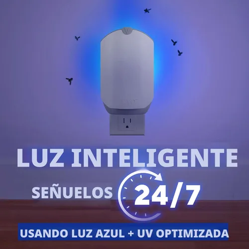 Miniatura 3 de Trampa para Insectos Voladores y Cartucho Zevo - Trampa para Moscas Enchufable y Atrapa Insectos de Interior para Jejenes, Moscas Domésticas