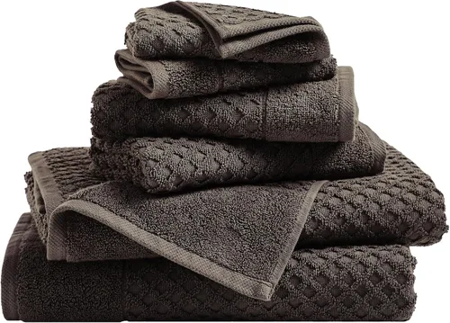 Miniatura 26 de Great Bay Home - Toallas de mano 100% algodón blanco, 6 toallas de baño suaves para manos, altamente absorbentes y de secado rápido, colección