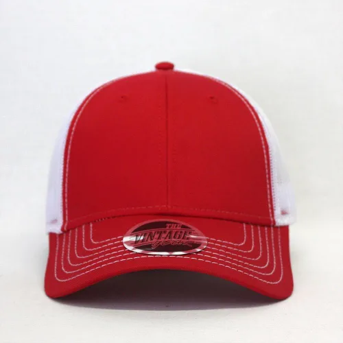 Miniatura 8 de Gorra de béisbol de camionero de malla de algodón de dos tonos de malla de algodón de dos tonos