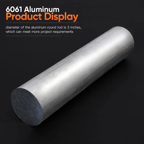 Miniatura 6 de Barra de aluminio de 3 pulgadas de largo de 13 pulgadas 6061 de barra redonda de aluminio T6511 sólido nuevo molino extruido de barra de torno