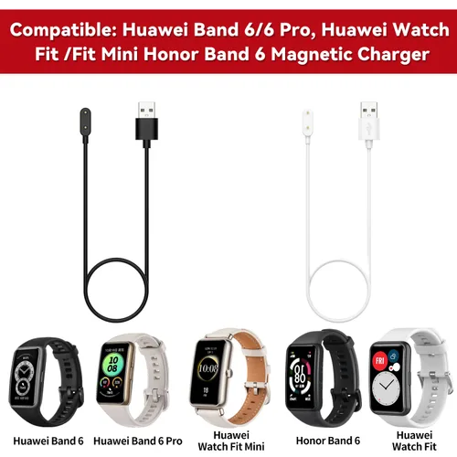 Miniatura 2 de TenCloud Cable de carga para reloj inteligente compatible con Huawei Band 10 9 8 7 6