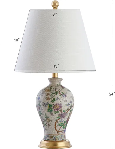 Miniatura 2 de Eyely EYL3009A Mae - Lámpara de mesa LED floral de 24 pulgadas para sala de lectura, sala de estar, oficina, dormitorio, clásica, cabaña