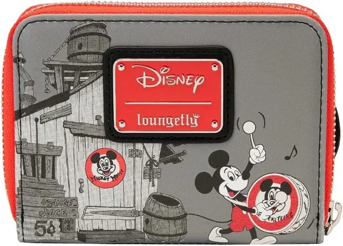 Miniatura 4 de Loungefly Disney 100th Mickey Mouse Club House - Cartera con cremallera alrededor, Negro -, Cartera