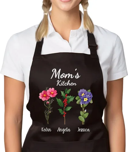 Miniatura 2 de 7th Hill Delantal Personalizado para Mujeres, Regalos Personalizados para Mamá, Regalos de Abuela, Regalos del Día de la Madre para Mujeres, Regalos