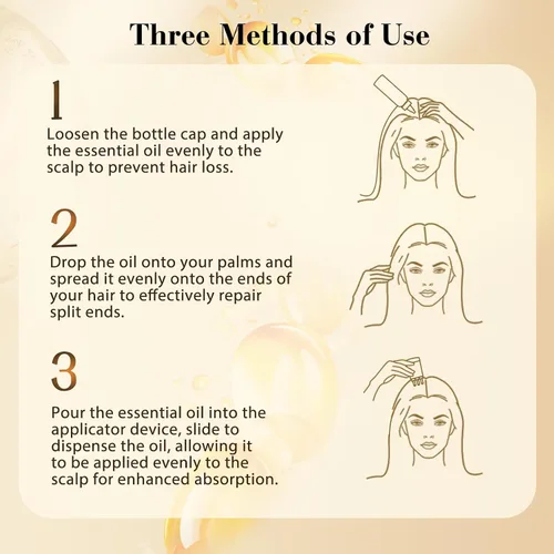 Miniatura 3 de Aceite de batana para el crecimiento del cabello y aceite de Cinchona incluye aplicador de cuero cabelludo, reparación del cuero cabelludo y cabello