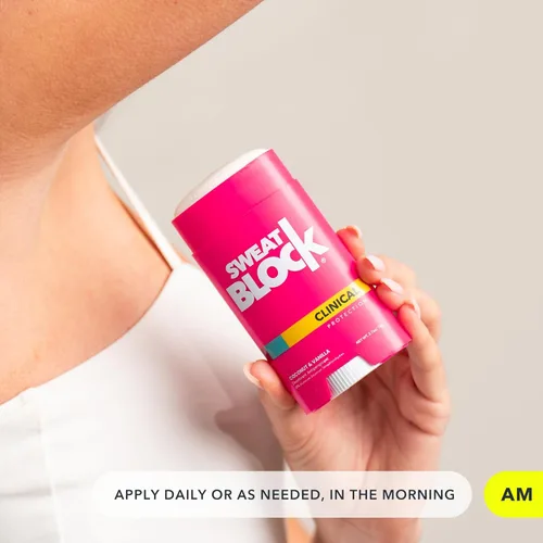 Miniatura 5 de SweatBlock Sistema de desodorante antitranspirante Máxima fuerza clínica para hombres y mujeres Ayuda para la hiperhidrosis hasta 7 días