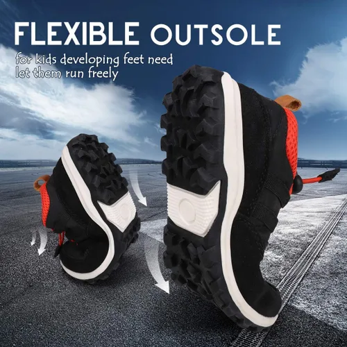 Miniatura 4 de UOVO Boys Shoes Boys Sneakers Boys Hiking Tennis Running Shoes Kids Waterproof Athletic Outdoor Sneakers Non-Slip Comfortable(LittleBig Boys)
