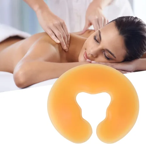Miniatura 5 de Dioche Cojín facial de silicona para mesa de masaje, almohadilla facial de gel, almohada suave para relajarse, almohadilla de silicona para spa