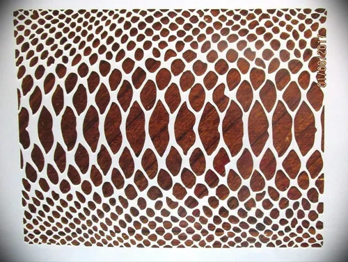 Rubstamper Plantilla con logotipo de camuflaje de piel de serpiente, reutilizable, 0.394 pulgadas, Mylar cortada con láser, arte y manualidades,