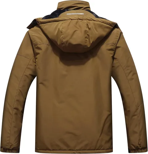 Miniatura 2 de Chaqueta de esquí impermeable con capucha para hombre, abrigo cálido de nieve para el invierno