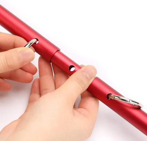 Miniatura 4 de Sovyime Barra esparcidora roja expandible para entrenamiento de ayuda deportiva, equipo de acondicionamiento físico para restaurar pilates, kit