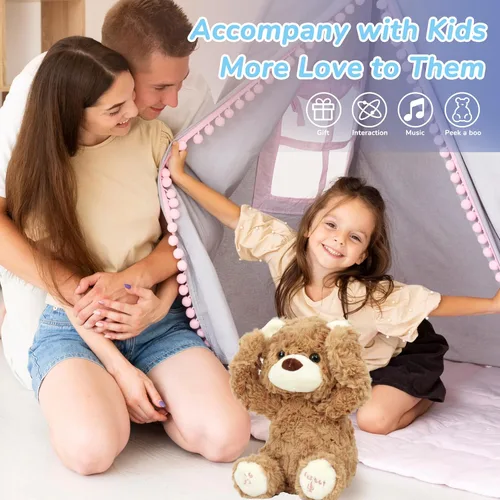 Miniatura 7 de Hopearl Oso de Peluche Interactivo Peek A Boo Repite lo que Dices Oso de Peluche Musical que Canta y Habla Animal de Peluche Adorable Eléctrico