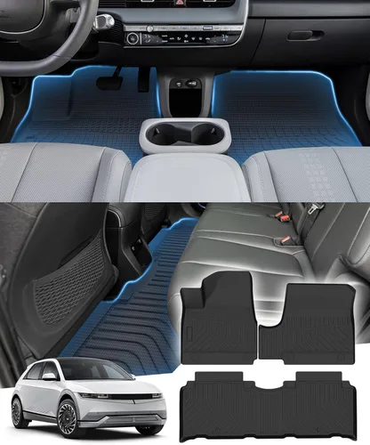 Miniatura 14 de Sunsdrew Alfombrillas TPE para todo tipo de clima, ajuste personalizado para Subaru Crosstrek 2018-2023/Impreza 2017-2023, negro, juego de 4 piezas