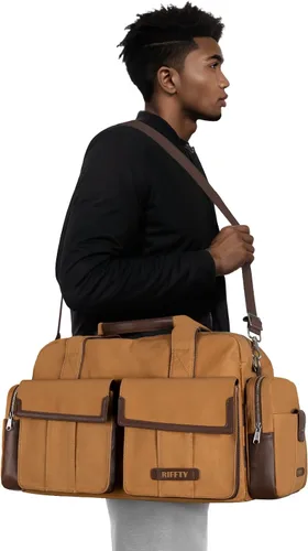 Miniatura 5 de Riffty Bolsa de lona para viajes, Coyote Brown, 3 en 1, 3 en 1