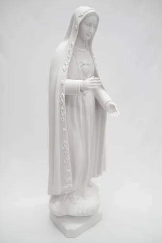 Miniatura 5 de Figura de escultura de estatua religiosa católica italiana de Nuestra Señora de Fátima María de 24 pulgadas, colección Vittoria hecha en Italia