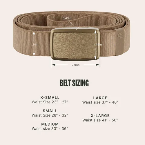 Miniatura 6 de Groove Life Groove Belt Low Profile - Cinturón de nailon elástico para hombres y mujeres con hebilla magnética de aluminio, cobertura de por vida