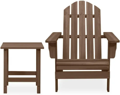 Miniatura 2 de Garden Chair Brown Solid Fir Wood 27.4 x 34.1 x 35.2 in Ergonomic Chic Outdoor Furnishings Outdoor Furniture Set Patio Furniture Set Outdoor Chair