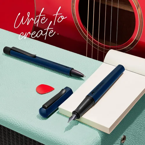 Miniatura 4 de FABER-CASTELL 140544 Faber Castel - Bolígrafo a base de aceite, Hexa, azul bule