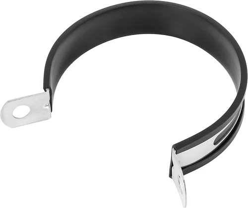 Miniatura 6 de F FIERCE CYCLE Abrazadera de junta de banda de escape de 89mm, 3.5" 3 1/2 pulgadas para tubo de silenciador de motocicleta, acero inoxidable negro