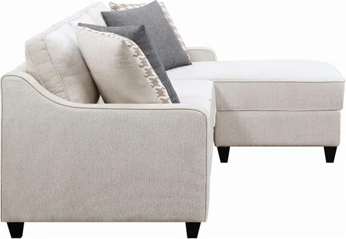 Miniatura 7 de Coaster Home Furnishings Mcloughlin - Sofá modular tapizado con brazos inclinados, respaldo acolchado y patas de bloque cónicas - Sala de estar