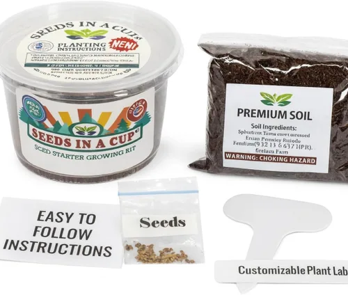 Miniatura 8 de Kit de cultivo de hierbas Iniciador de jardín de hierbas para interiores Semillas y tierra de primera calidad Paquete de 3 hierbas Múltiples