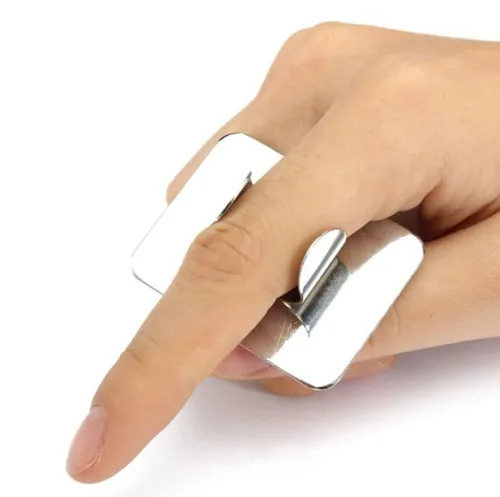 Miniatura 4 de HLLMX 1 Paleta de arte de uñas Paleta de arte de uñas de acero inoxidable paleta de maquillaje cosmético Mini arte de uñas paleta de anillos