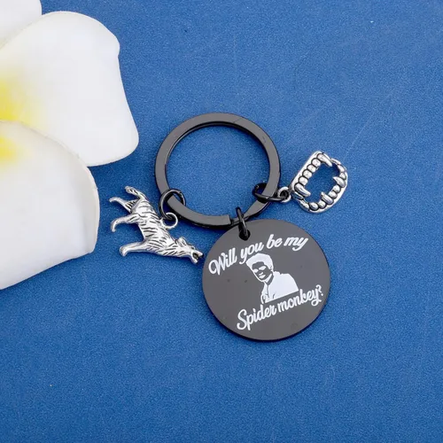 Miniatura 2 de KEYCHIN Llavero de la película Crepúsculo, Edward y Bella Fans Gifts Will You Be My Spider Monkey Jewelry para amigos y familiares