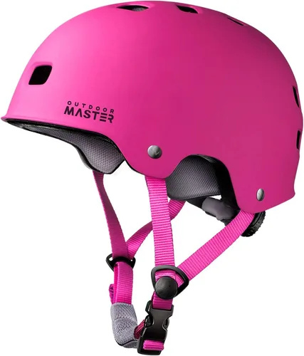 Miniatura 24 de OutdoorMaster - Casco de patineta y ciclismo, dos forros extraíbles, ventilación, para varios deportes, scooter, patinaje en línea, patinaje