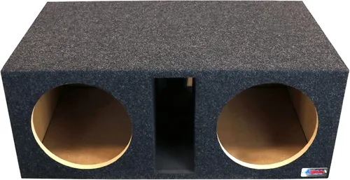 Atrend Bbox Caja de subwoofer doble ventilada de 12 pulgadas – Pro Series Dual Vented SPL cajas de subwoofer para automóvil SPL – Caja de subwoofer
