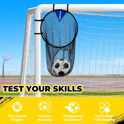 Miniatura 3 de Top Bins - Objetivo de portería de fútbol (2 piezas) de 23.6 pulgadas para voleibol, pase, precisión de disparo, práctica de fútbol