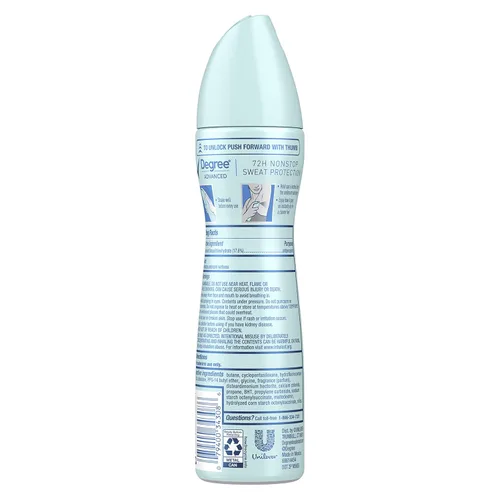 Miniatura 2 de Degree - Desodorante antitranspirante en aerosol Cucumber Burst 3 unidades, 72 horas de protección contra el sudor y el olor, spray seco