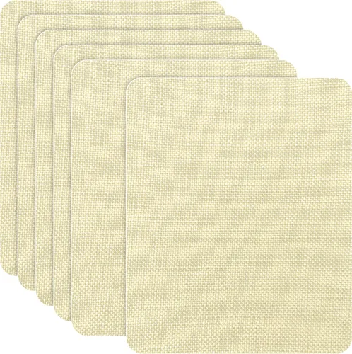 Miniatura 11 de Azobur Parches de Reparación de Lino Grueso, 6 Piezas de Parches de Tela de Lino Autoadhesivos, Multicolor, Se Pueden Usar para Reparación de Sofás