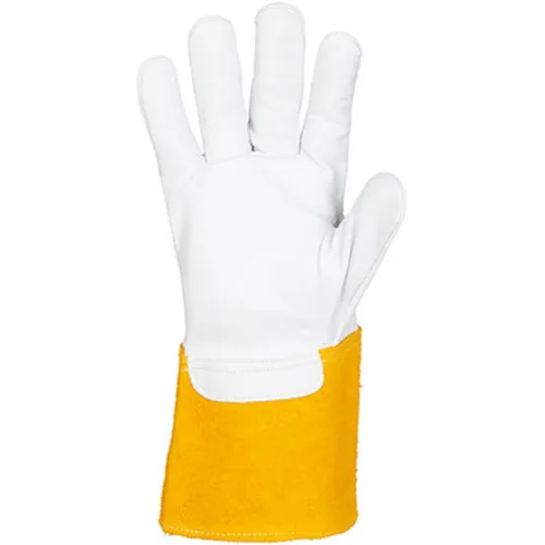 Miniatura 3 de John Tillman and Co - Guantes de soldador TIG de piel de cabra de grano superior sin forro mediano de 12 pulgadas con puño de 4 pulgadas y punto