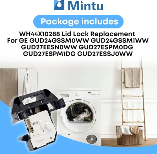 Miniatura 6 de WH44X10288 Reemplazo de cerradura de tapa para GE GUD24GSSM0WW GUD24GSSM1WW GUD27EESN0WW GUD27ESPM0DG GUD27ESPM1DG GUD27ESSJ0WW GUD27ESSJ1WW
