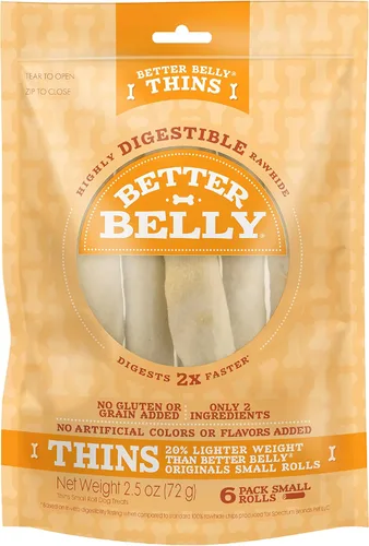 Miniatura 21 de Better Belly Huesos de cuero crudo para perros, de gran digestibilidad, sin granos, sin gluten, sin colores ni sabores artificiales., Hígado