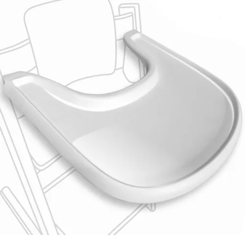 Miniatura 14 de Mesa para silla alta compatible con silla Stokke Tripp Trapp con potente superficie de succión suave, negro brillante, libre de BPA, fácil