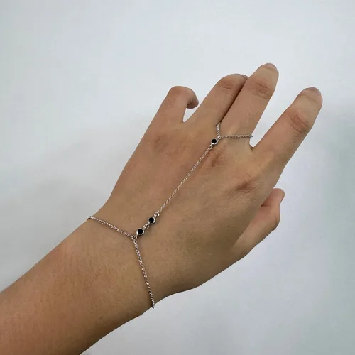 Miniatura 86 de Pulsera de plata de ley 925 para mujer, pulsera de mano para mujer, pulseras esclavas de 7 a 9 pulgadas ajustable
